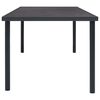 vidaXL Outdoor Dining Table Anthracite 150x90x74 cm Steel