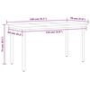 vidaXL 5 Piece Garden Dining Set Anthracite