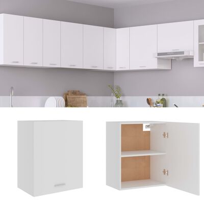 vidaXL Hanging Cabinet Lyon White 50x31x60 cm Engineered Wood, white vidaXL Hanging Cabinet Lyon White 50x31x60 cm Engineered Wood