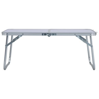 vidaXL Folding Camping Table White Aluminium 60x40 cm, white vidaXL Folding Camping Table White Aluminium 60x40 cm
