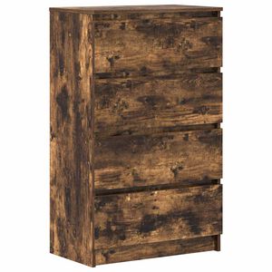 vidaXL Sideboard Smoked Oak 60x35x98,5 cm Engineered Wood