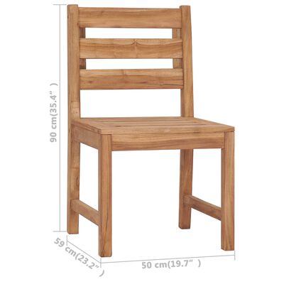 vidaXL Garden Chairs 2 pcs Solid Teak Wood,  vidaXL Garden Chairs 2 pcs Solid Teak Wood
