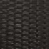 vidaXL 3-Seater Garden Bench with Cushions Black Poly Rattan