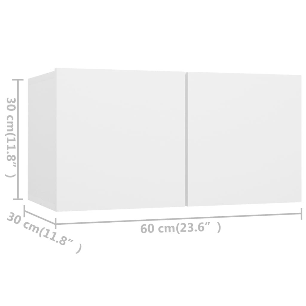 vidaXL 4 Piece TV Cabinet Set Concrete Grey Engineered Wood