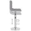 vidaXL Bar Stools 2 pcs Light Grey Fabric