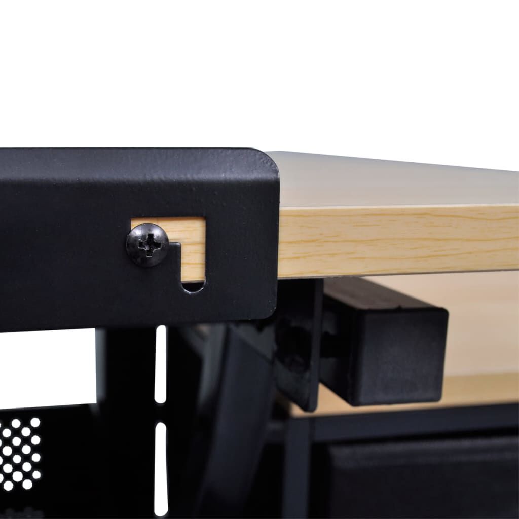 Three Drawers Tiltable Tabletop Drawing Table with Stool