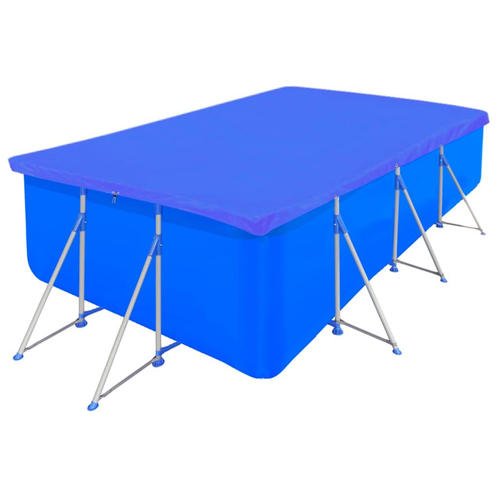vidaXL Pool Covers 2 pcs PE Rectangular 90 g/sqm 394x207 cm