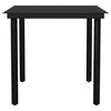 vidaXL 5 Piece Garden Dining Set Black