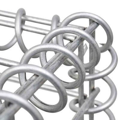 vidaXL Gabion Basket Galvanised Steel 200x30x100 cm,  vidaXL Gabion Basket Galvanised Steel 200x30x100 cm