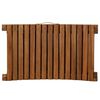 vidaXL Sun Lounger with Cushion Solid Acacia Wood Dark Grey