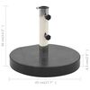vidaXL Parasol Base Granite 28.5 kg Round Black