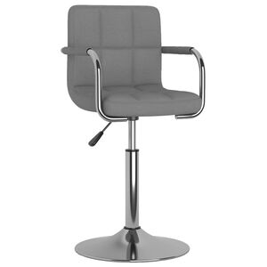 vidaXL Dining Chair Light Grey Fabric