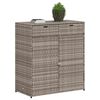 vidaXL Garden Storage Cabinet Grey 105x55x113 cm Poly Rattan