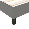 vidaXL Bed Frame without Mattress Dark Grey 180x200 cm Super King Fabric