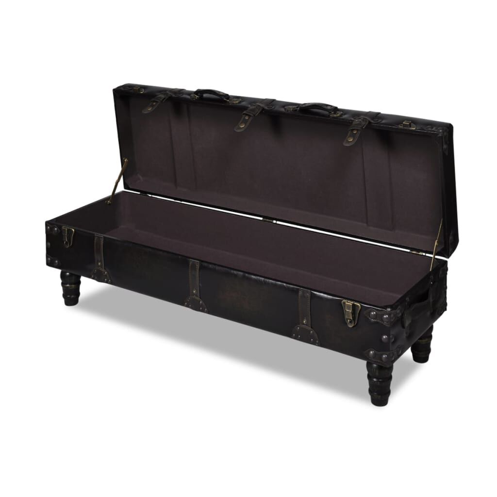 Long Storage Bench Brown