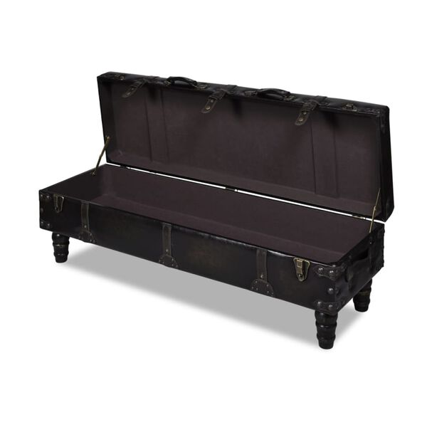 Long Storage Bench Brown