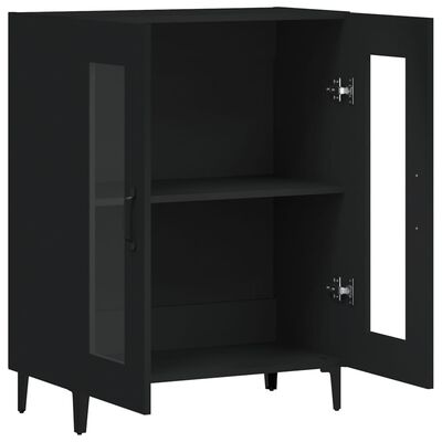 vidaXL Sideboard Black 69.5x34x90 cm Engineered Wood, black vidaXL Sideboard Black 69.5x34x90 cm Engineered Wood