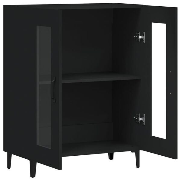 vidaXL Sideboard Black 69.5x34x90 cm Engineered Wood