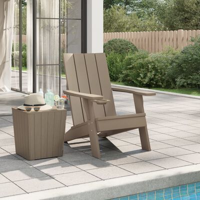 vidaXL Garden Adirondack Chair Light Brown 75x88.5x89.5cm Polypropylene,  vidaXL Garden Adirondack Chair Light Brown 75x88.5x89.5cm Polypropylene