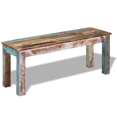 vidaXL Bench Solid Reclaimed Wood 110x35x45 cm,  vidaXL Bench Solid Reclaimed Wood 110x35x45 cm