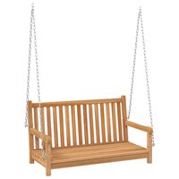 vidaXL Swing Bench Solid Teak Wood 114x60x64 cm,  vidaXL Swing Bench Solid Teak Wood 114x60x64 cm