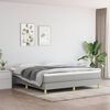 vidaXL Bed Frame without Mattress Light Grey 180x200 cm Super King Fabric