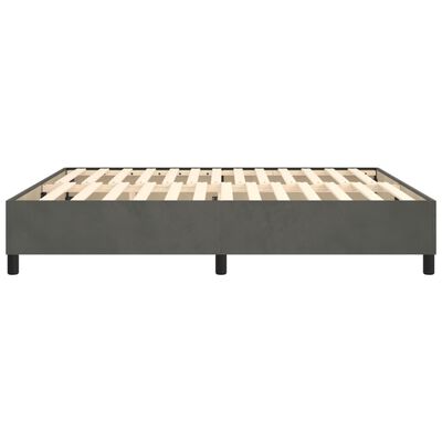 vidaXL Bed Frame without Mattress Dark Grey 180x200 cm Super King Velvet, dark grey vidaXL Bed Frame without Mattress Dark Grey 180x200 cm Super King Velvet