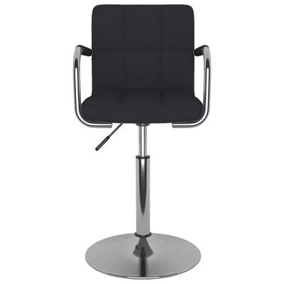 vidaXL Bar Stool Black Fabric, black vidaXL Bar Stool Black Fabric