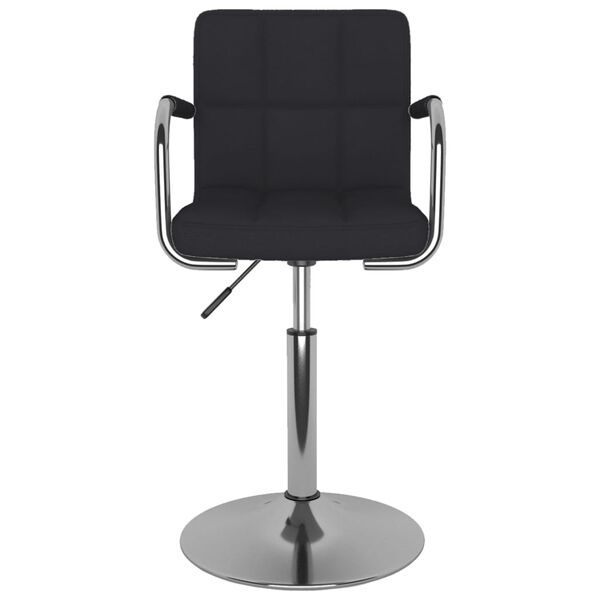 vidaXL Bar Stool Black Fabric