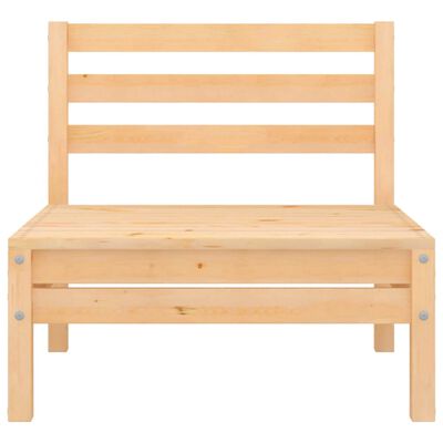 vidaXL 4 Piece Garden Lounge Set Solid Pinewood, natural vidaXL 4 Piece Garden Lounge Set Solid Pinewood