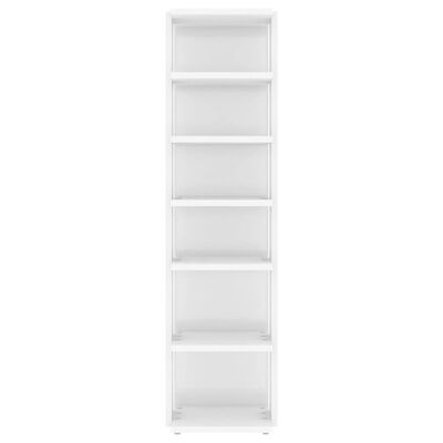 vidaXL Shoe Cabinet High Gloss White 27.5x27x102 cm Engineered Wood, high gloss white vidaXL Shoe Cabinet High Gloss White 27.5x27x102 cm Engineered Wood