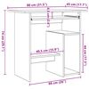 vidaXL Desk Concrete Grey 80x45x74 cm Engineered Wood