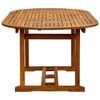 vidaXL 5 Piece Garden Dining Set Solid Wood Acacia and Textilene