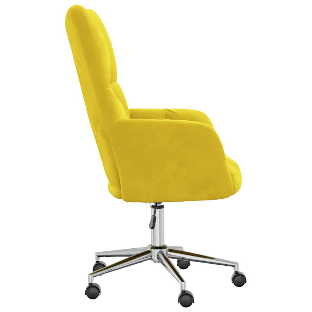 vidaXL Relaxing Chair Mustard Yellow Velvet