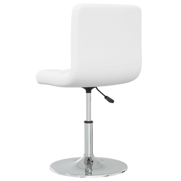 vidaXL Dining Chair White Faux Leather