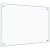 vidaXL Kitchen Backsplashes 2 pcs Transparent 70x50 cm Tempered Glass