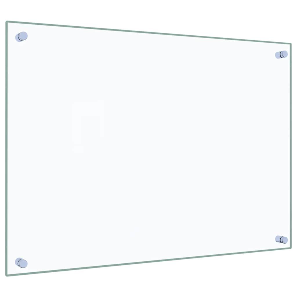 vidaXL Kitchen Backsplashes 2 pcs Transparent 70x50 cm Tempered Glass