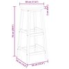 vidaXL Bar Stools 6 pcs Solid Acacia Wood