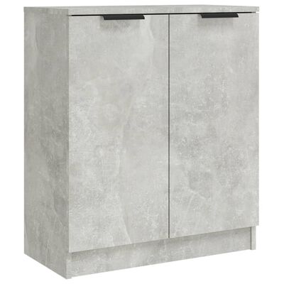 vidaXL Sideboards 2 pcs Concrete Grey 60x30x70 cm Engineered Wood, concrete grey vidaXL Sideboards 2 pcs Concrete Grey 60x30x70 cm Engineered Wood
