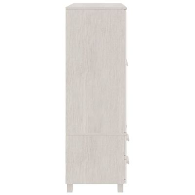 vidaXL Wardrobe HAMAR White 99x45x137 cm Solid Wood Pine, white vidaXL Wardrobe HAMAR White 99x45x137 cm Solid Wood Pine