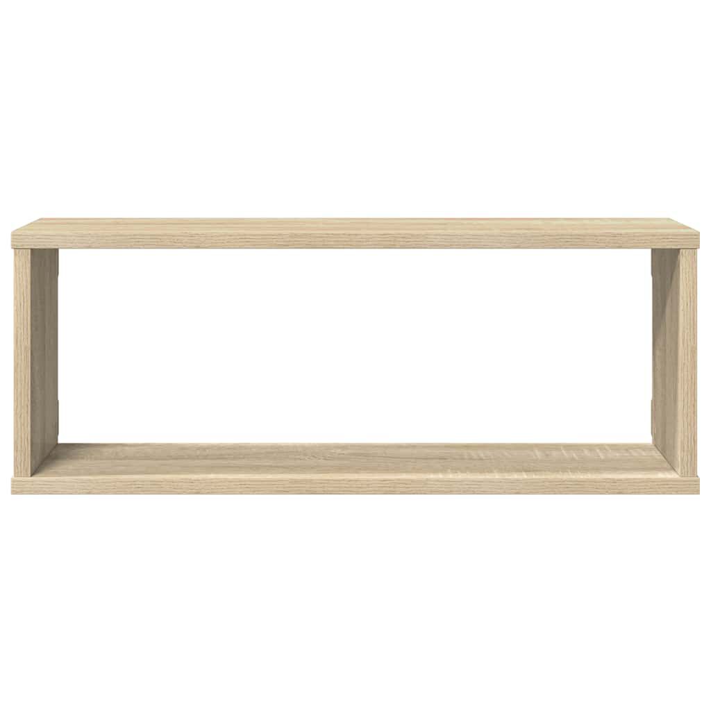 vidaXL Wall Cube Shelf 4 pcs Sonoma Oak 60x15x23 cm Engineered Wood, sonoma oak vidaXL Wall Cube Shelf 4 pcs Sonoma Oak 60x15x23 cm Engineered Wood