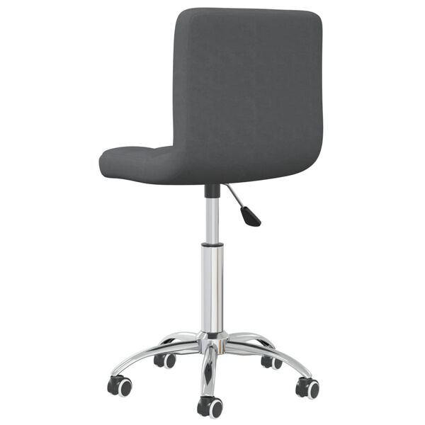 vidaXL Swivel Office Chair Dark Grey Fabric