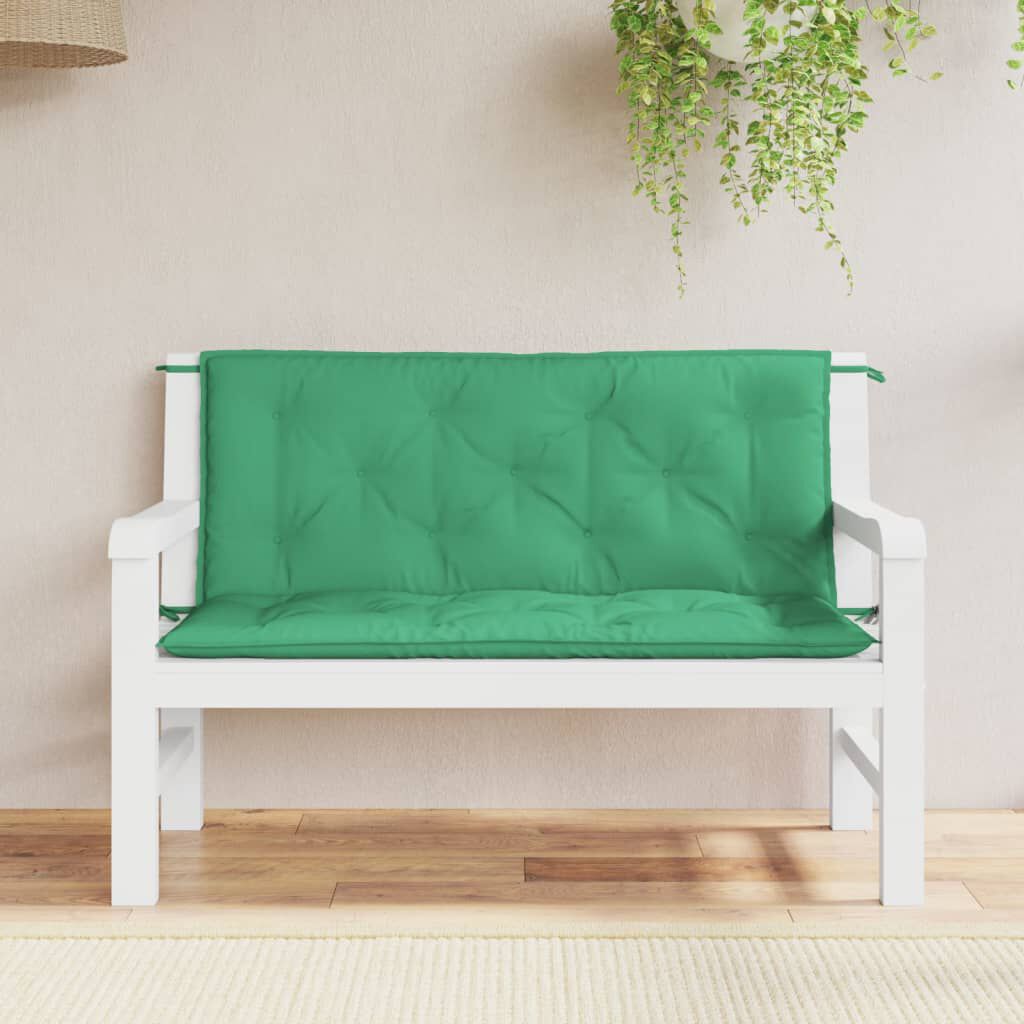 vidaXL Garden Bench Cushion Green 120x 50 50 x7cm Oxford Fabric