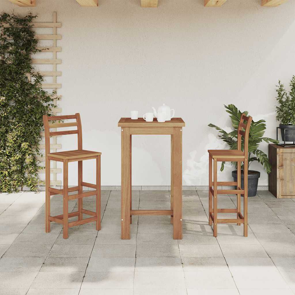vidaXL Bar Table Solid Acacia Wood 60x60x105 cm