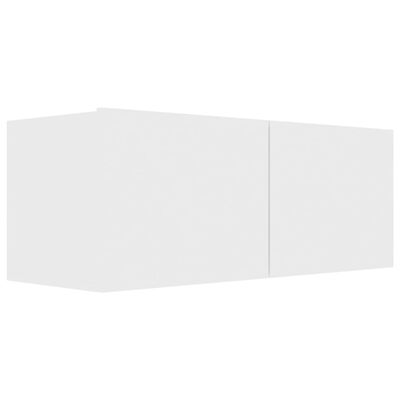 vidaXL TV Cabinet White 80x30x30 cm Engineered Wood, white vidaXL TV Cabinet White 80x30x30 cm Engineered Wood