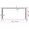vidaXL Wall Shelf Light Brown 100x50x(2-4) cm Treated Solid Wood Oak