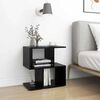 vidaXL Bedside Cabinet Black 50x30x51,5 cm Engineered Wood
