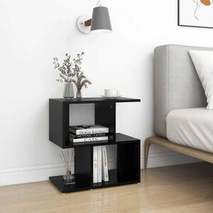 vidaXL Bedside Cabinet Black 50x30x51,5 cm Engineered Wood