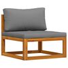 vidaXL 3 Piece Garden Lounge Set with Cushions Solid Acacia Wood