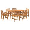 vidaXL 5 Piece Garden Dining Set Solid Wood Acacia